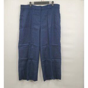 J. Crew Wide Leg Pants in Navy Blue